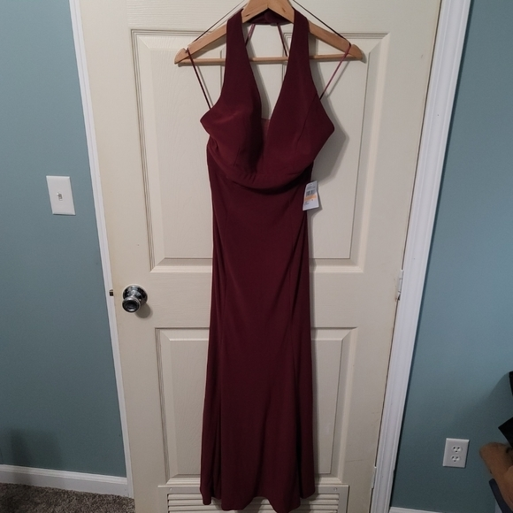 Morgan & Co. Marlot Maxi Halter‎ Dress Women's 7 NWT